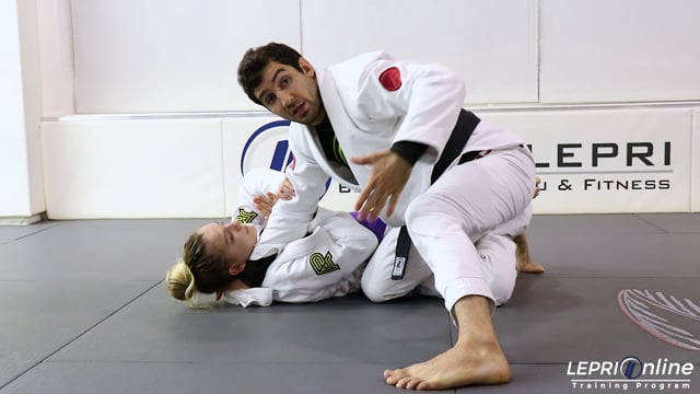 Half Guard Escape to Lapel Cross Choke Attempt to Back Take when Opponent Defends