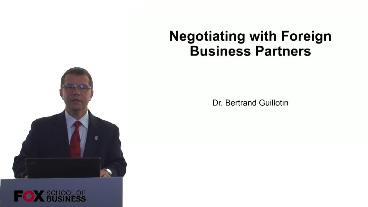 Negotiating with Foreign Business Partners