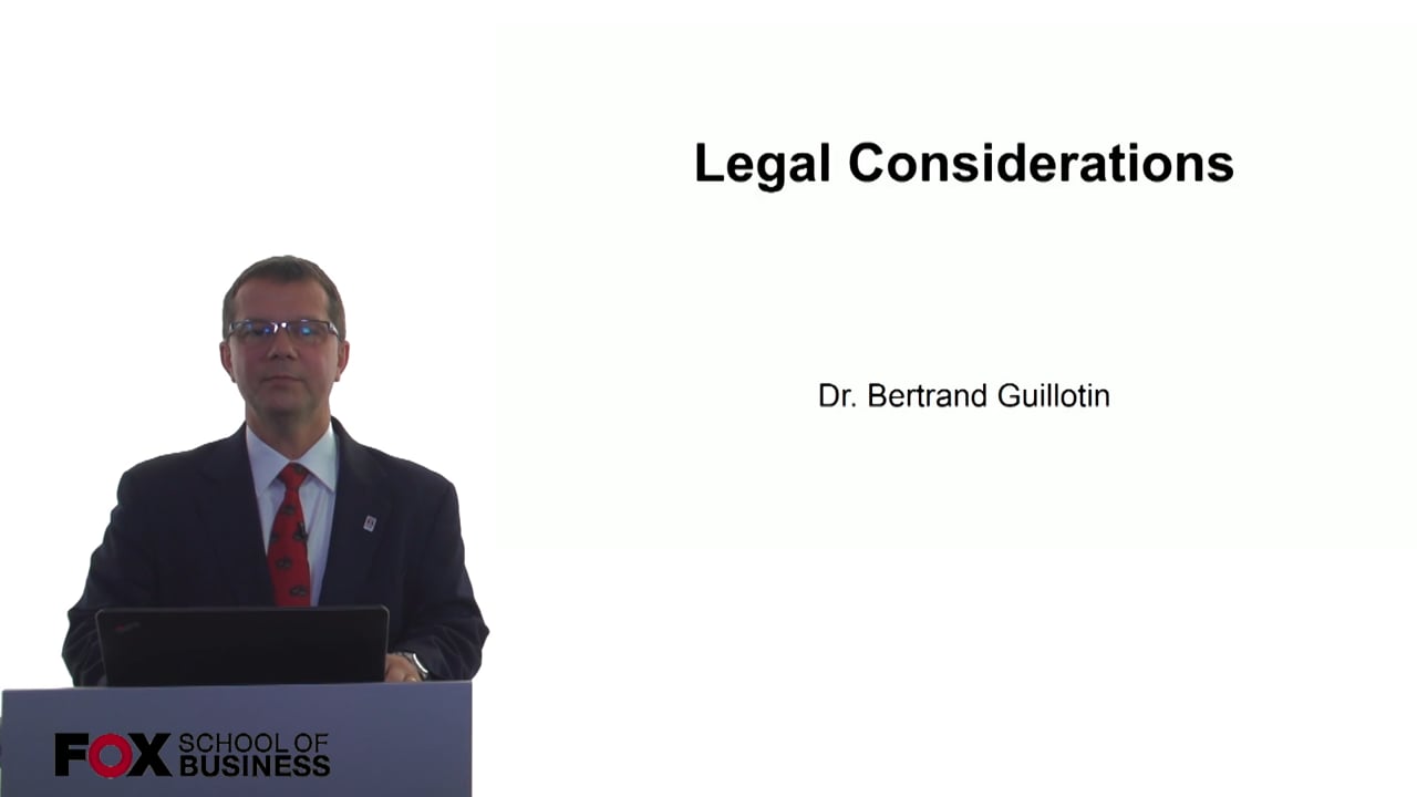 Legal Considerations