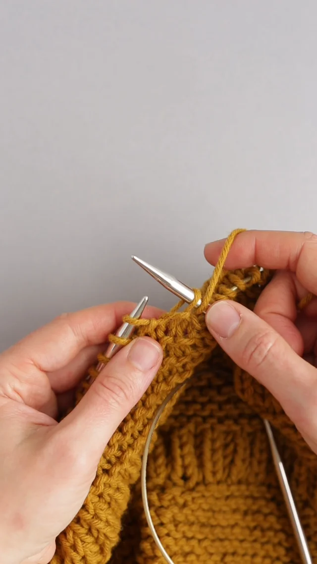How to work Brioche Stitch in the round - Ysolda