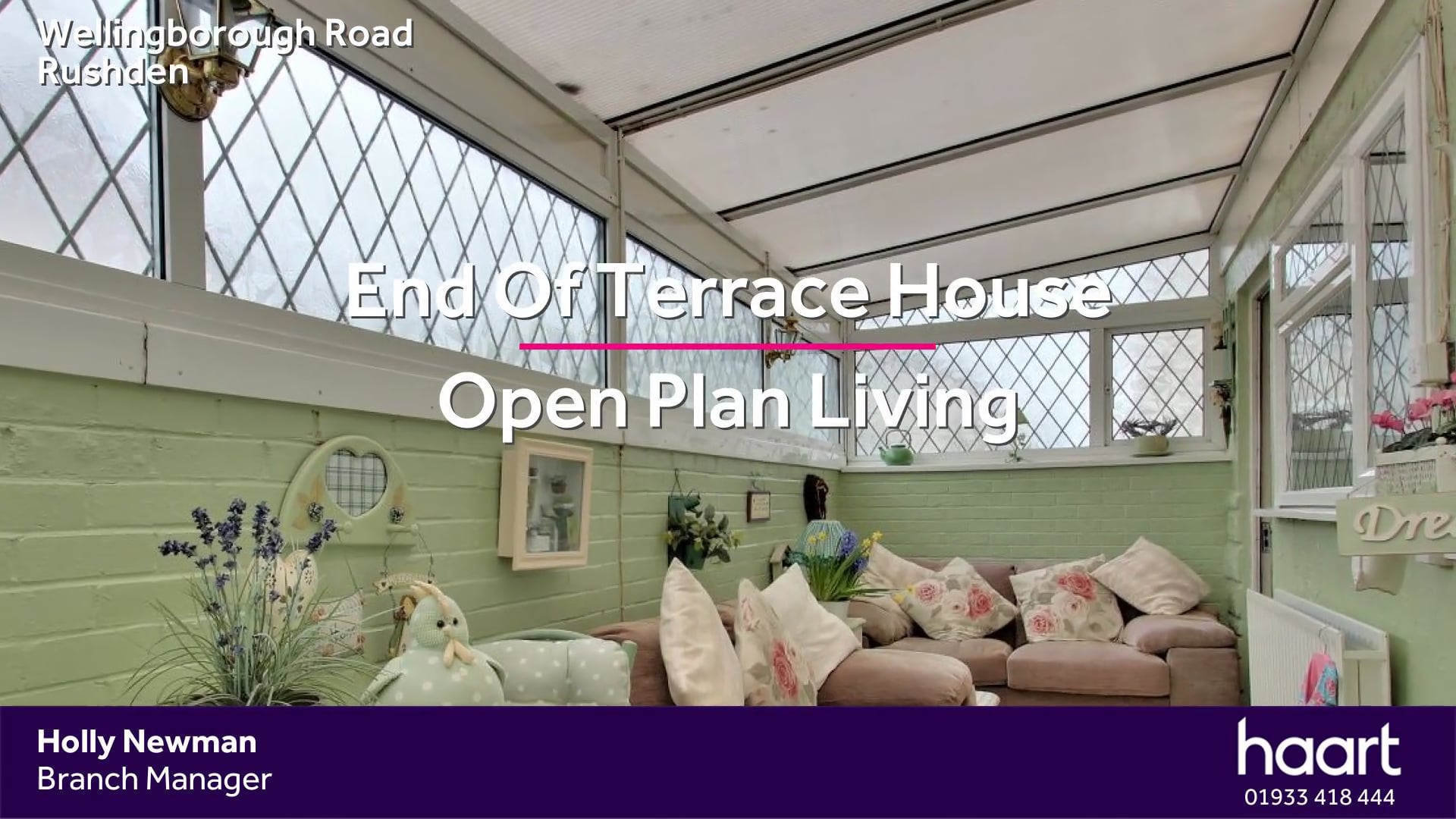 Rushden, 2 Bed End of Terraced House in Wellingborough Road, Rushden on