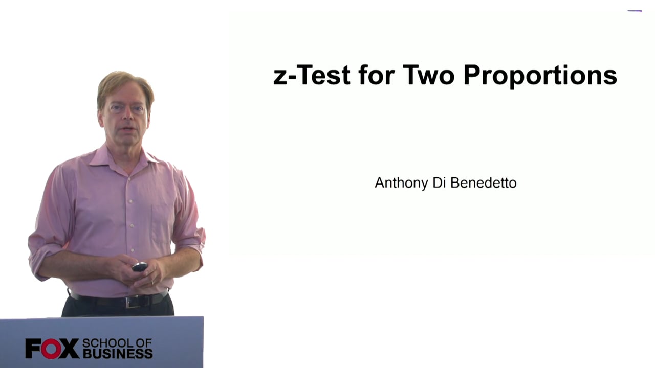 z-Test for Two Proportions