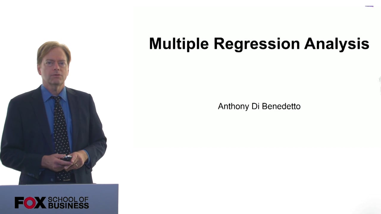 Multiple Regression Analysis