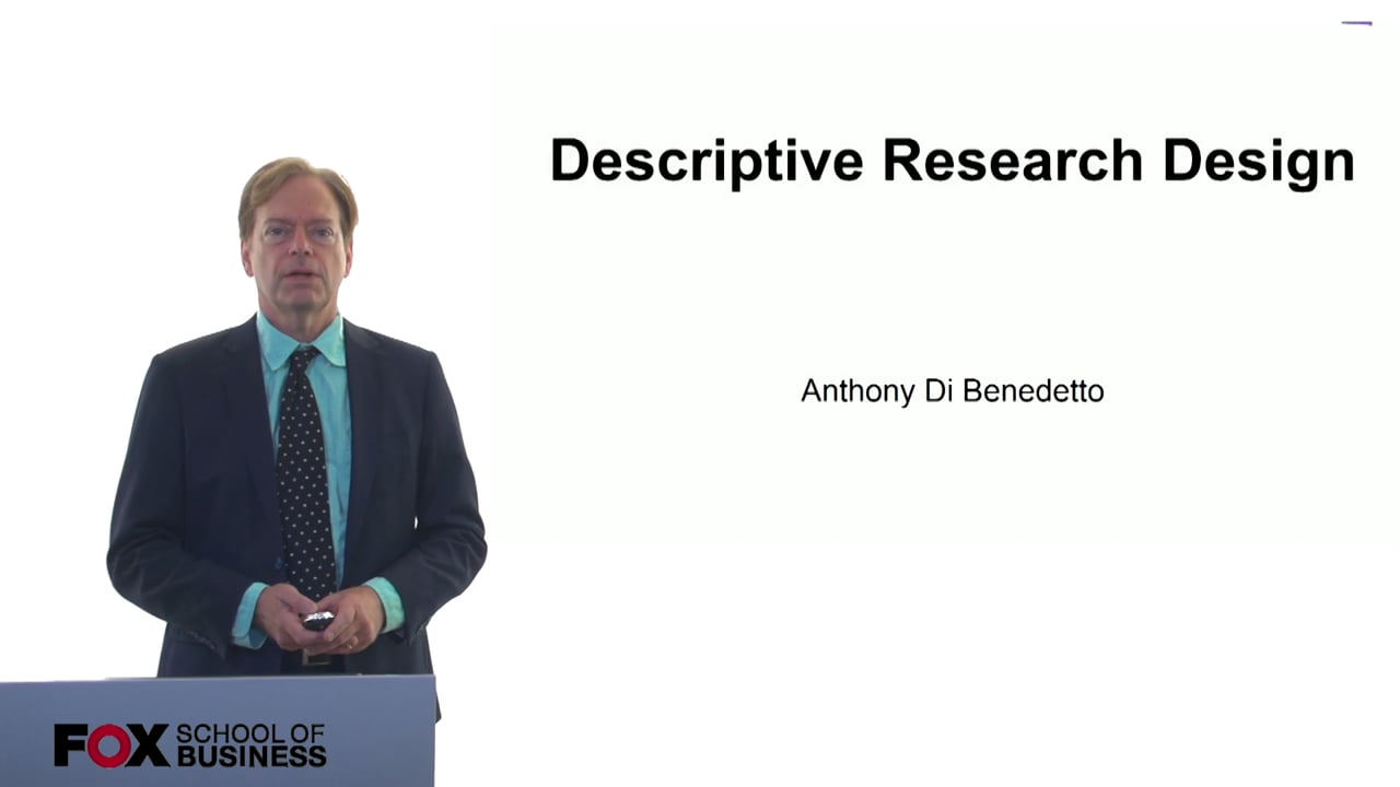 Descriptive Research Design