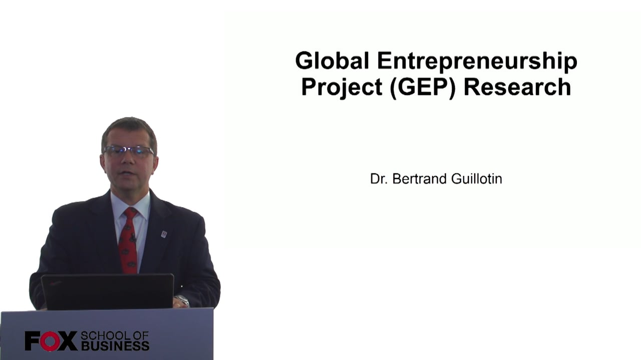 Global Entrepreneurship Project (GEP) Research