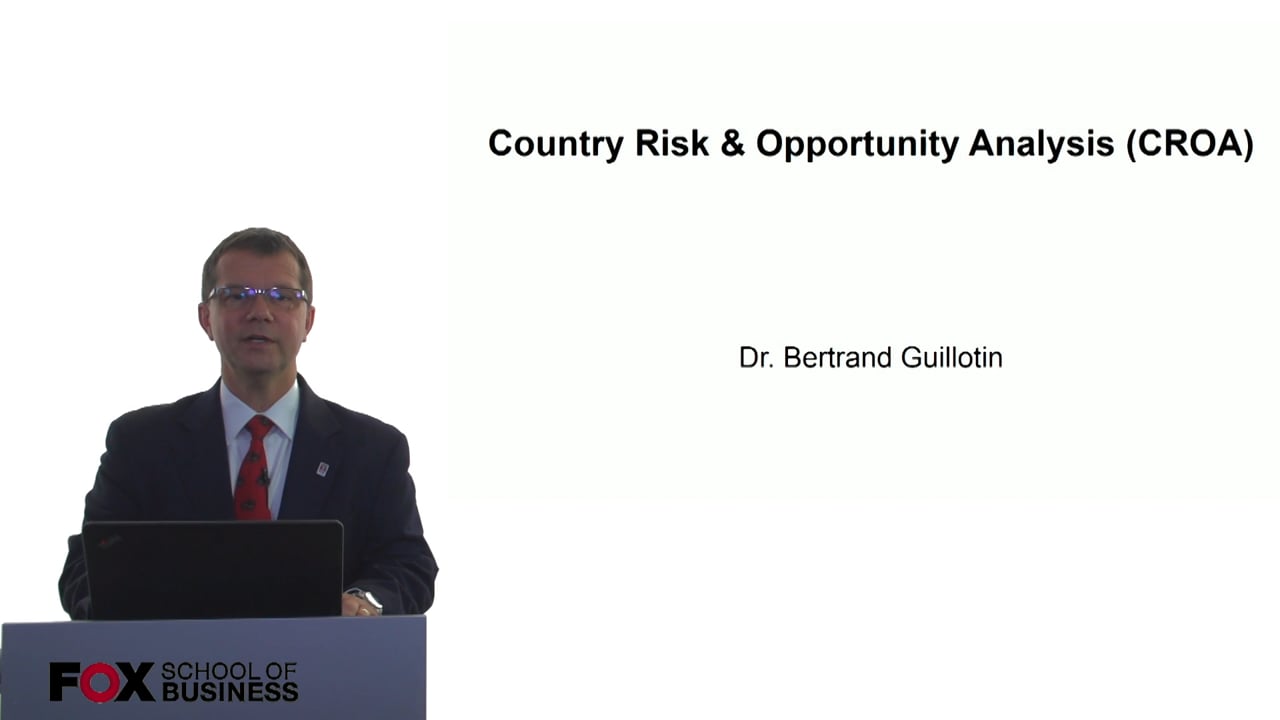 Country Risk & Opportunity Analysis (CROA)