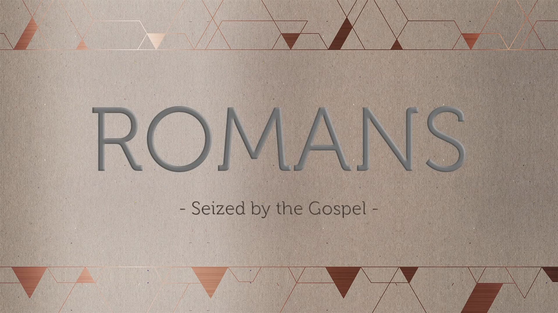 Week 1- Set Apart: Romans 1:1-7