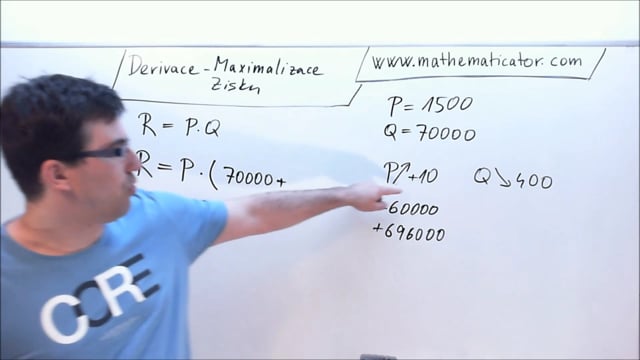 Derivace - Maximalizace zisku