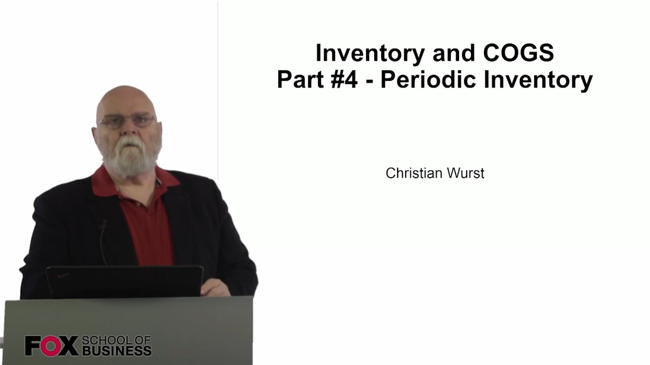Inventory and COGS Part #4 – Periodic Inventory