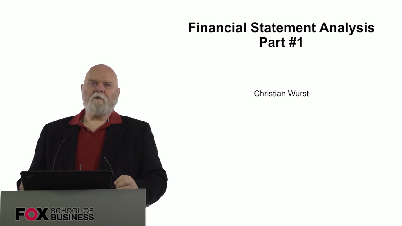 Financial Statement Analysis Part 1