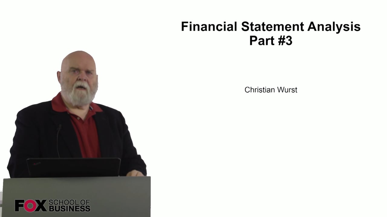Financial Statement Analysis Part 3