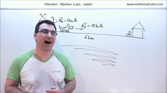 Hlavolam - Myslivec a pes - zadání