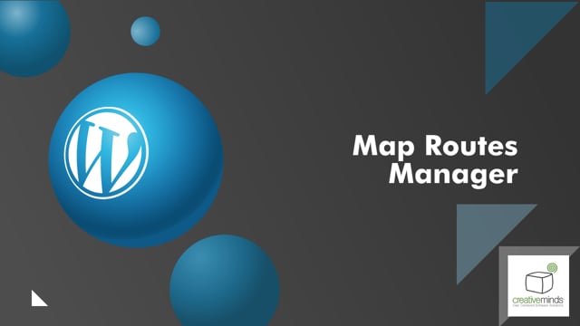 Map Routes Manager Plugin for WordPress