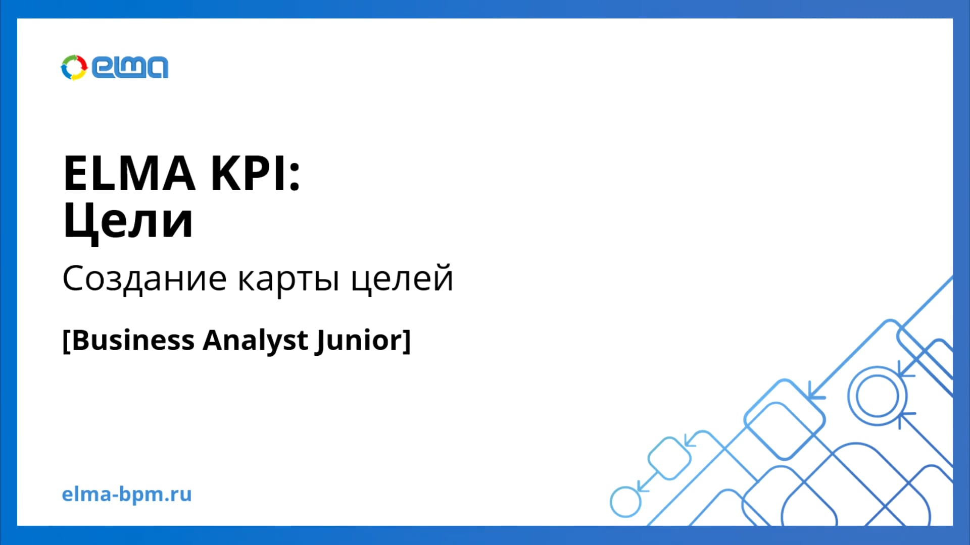 Business Analyst Junior. KPI. Создание карты целей