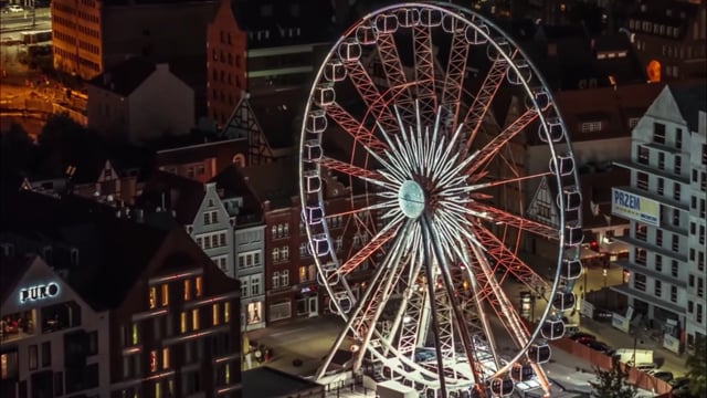 Ferris Wheel, Architecture, Cityscape