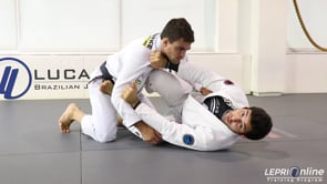 Mount Escape Variation when Opponent Posts Leg