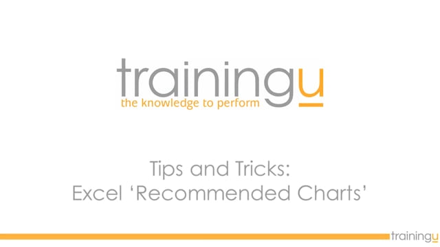 Excel Tip – Recommended Charts