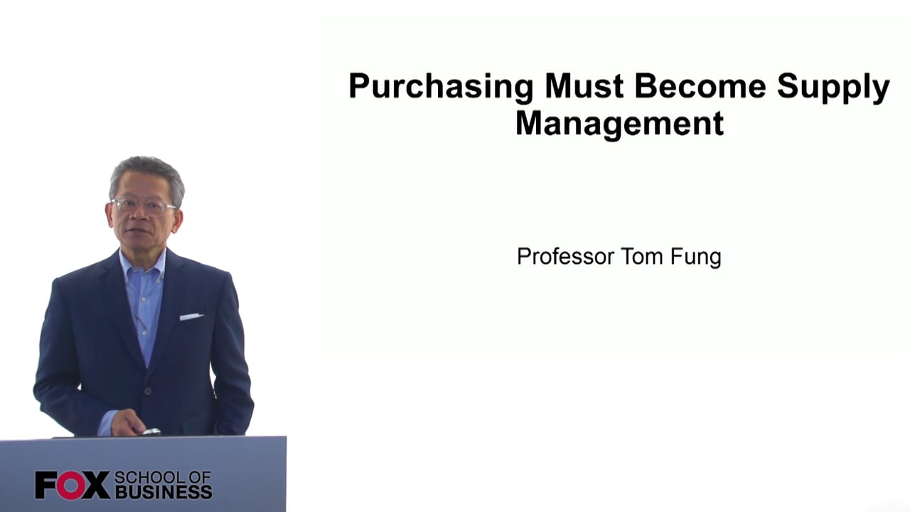 Purchasing Must Become Supply Management