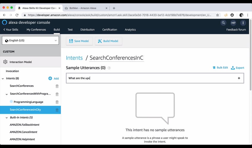Pre-Existing Slot Types - Build A Chatbot - Beyond Code