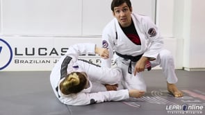 Half Guard Pass to Side Control when Opponent Applies Knee Shield