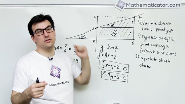 Maturita z matiky 2018 - 8. Analytická geometrie - obecná rovnice přímky