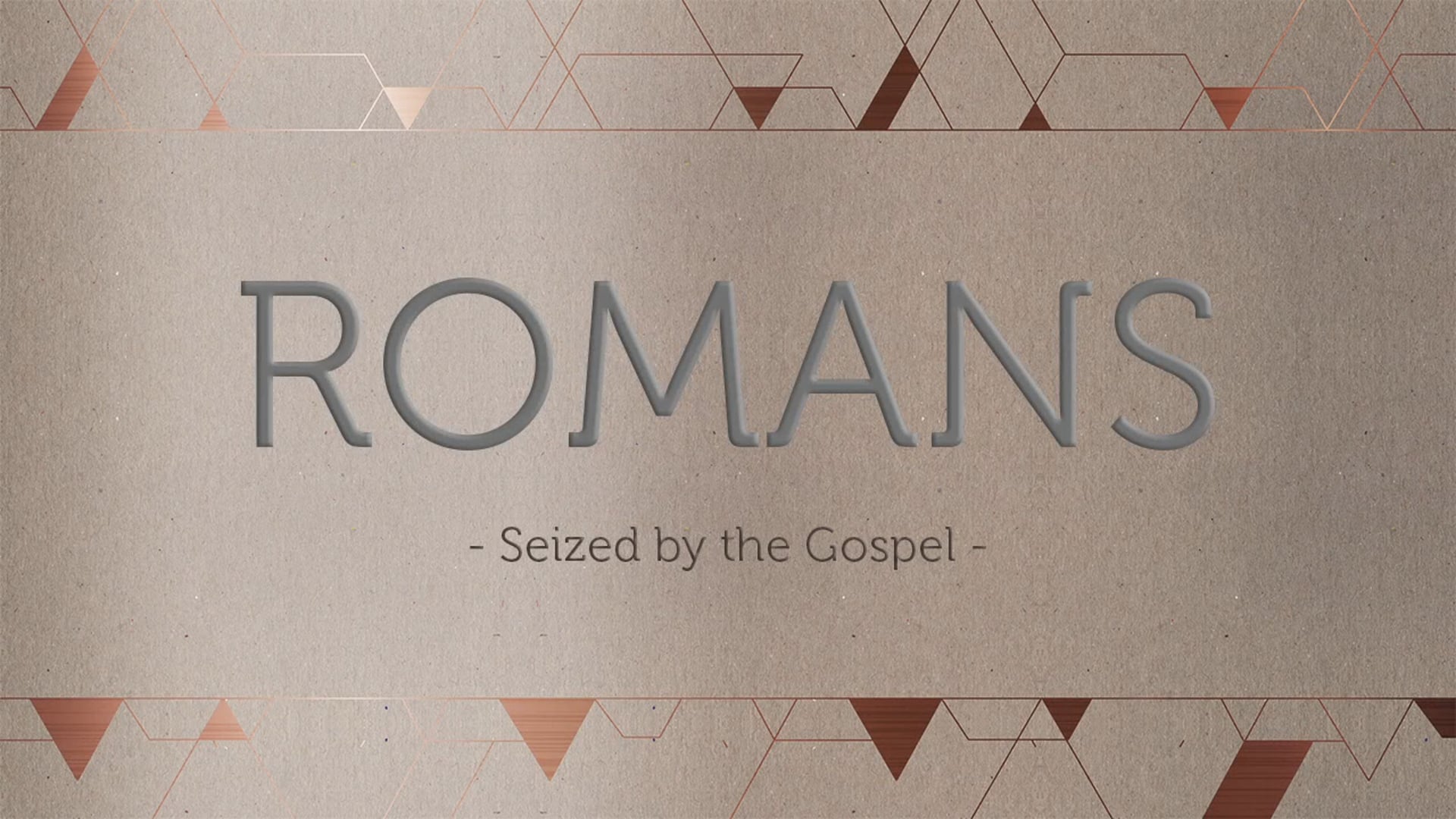 Week 3- Counterfeit Worship: Romans 1:18-25