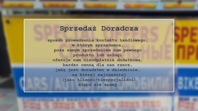 Firma jak miasto. Odcinek 7: Sprzedaż Doradcza