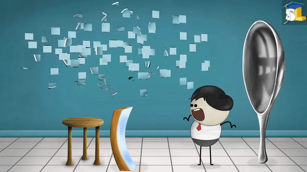 Concave Mirror Why is your reflection upside down on a spoon 