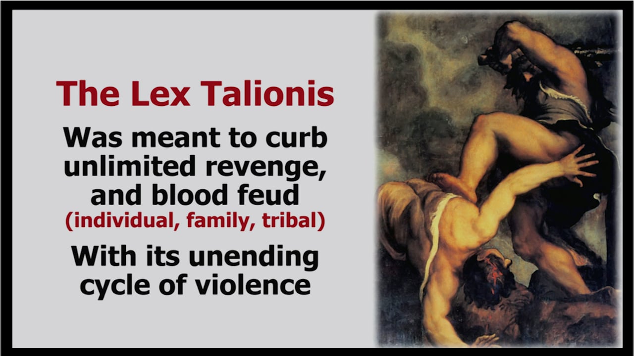 The Lex Talionis: And Eye for An Eye