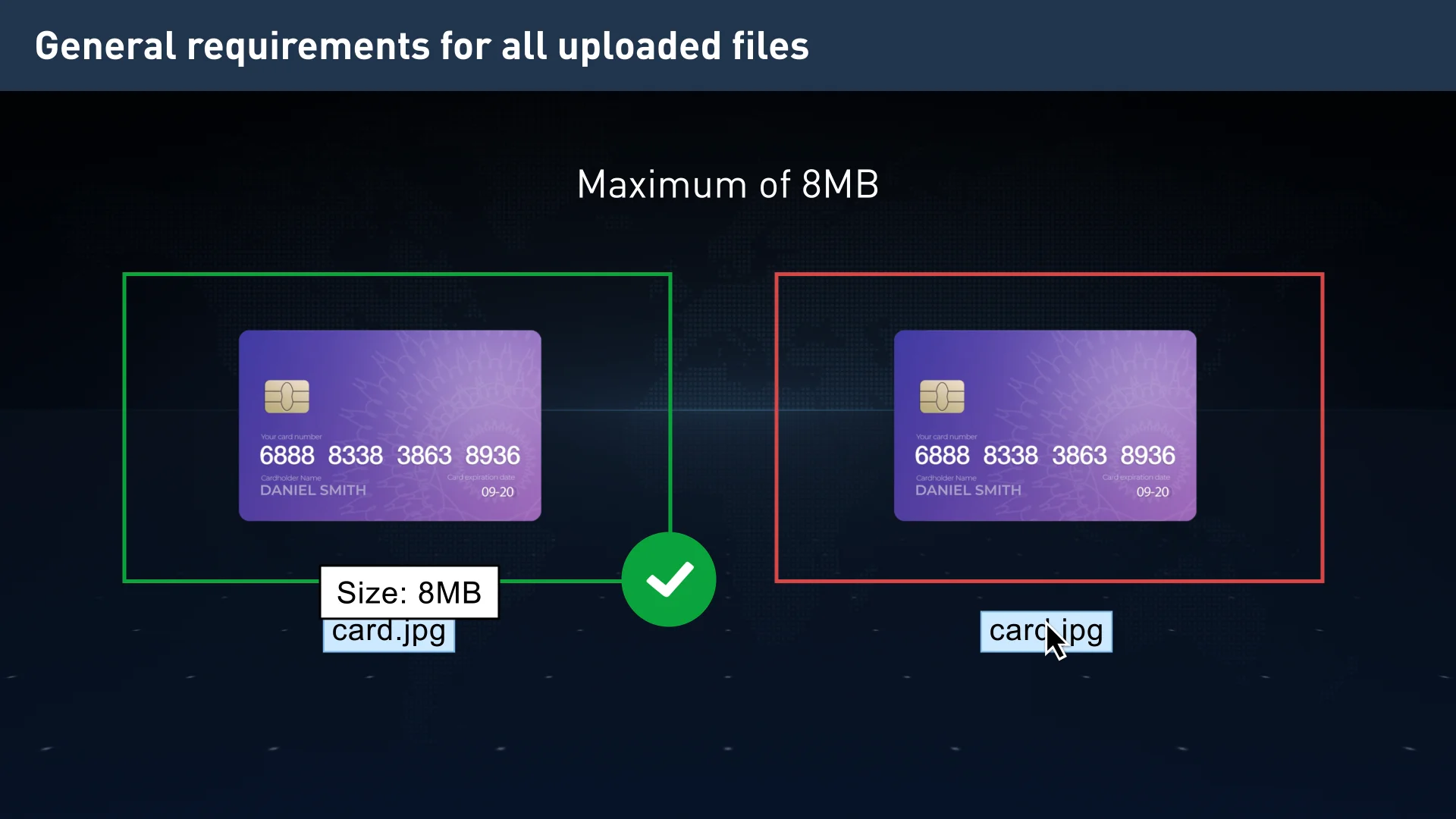 Bank card verification