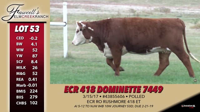 Lot #53 - ECR 418 Dominette 7449