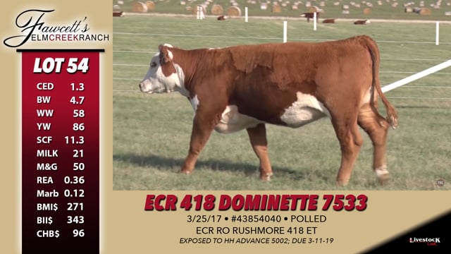 Lot #54 - ECR 418 Dominette 7533