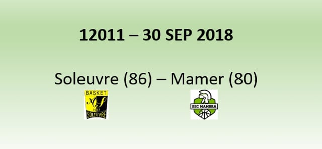 N2H 12011 Soleuvre (86) - Mamer (80) 30/09/2018
