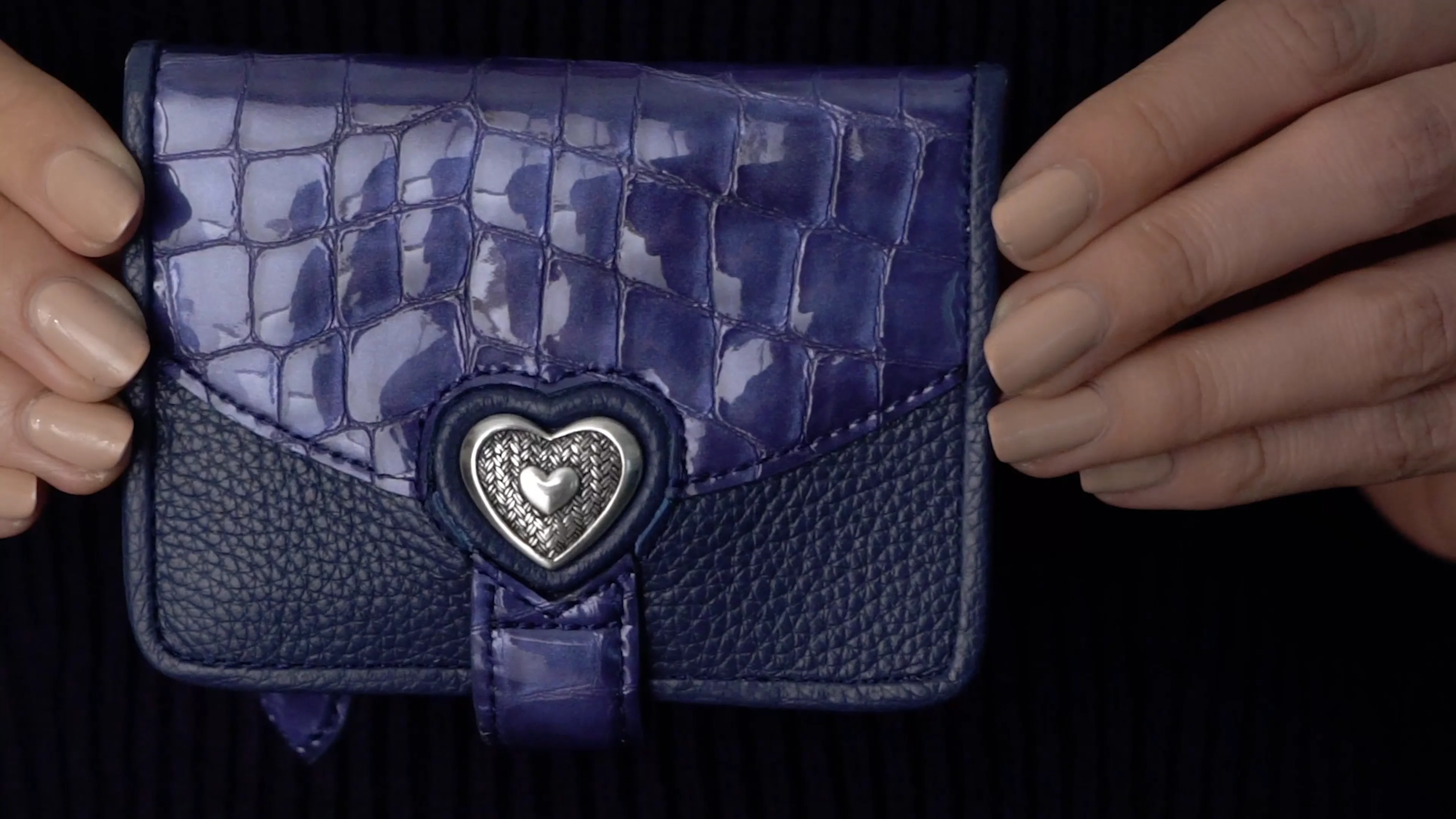 Bellissimo Heart Small Wallet Black Molly's Meanderings
