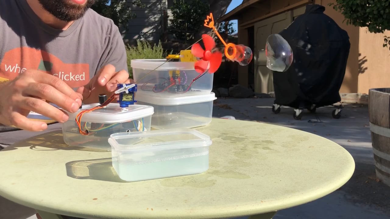 Tupperware Bubble Bots on Vimeo