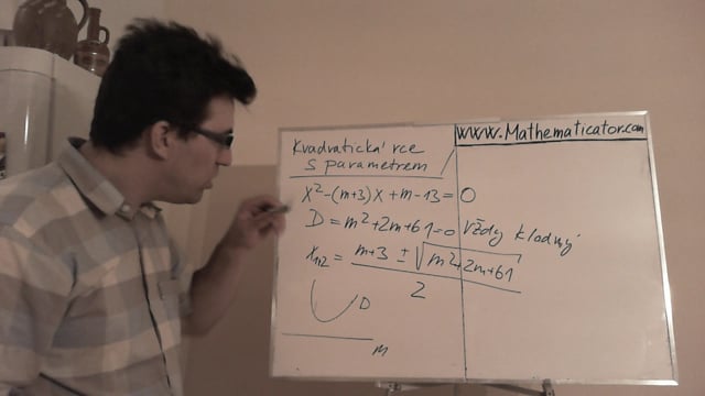 Rovnice s parametrem - Kvadratická - Řešení v závislosti na parametru 1