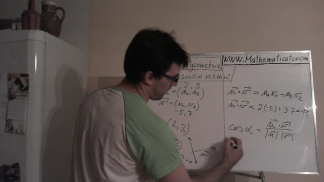 Analytická geometrie - skalární součin vektorů - jak na to