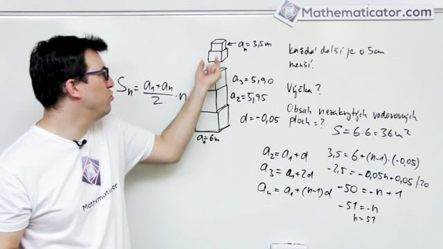 Maturita z matiky 2018 - 6. Slovní úloha s aritmetickou posloupností