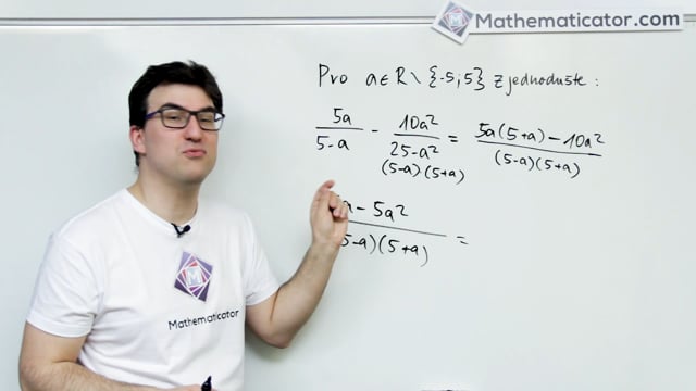 Maturita z matiky 2018 - 4. Úprava výrazu - algebraické vzorce, vytýkání