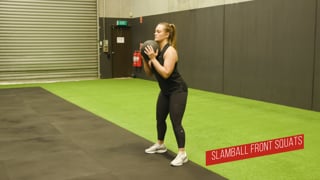 Slamball Front Squats