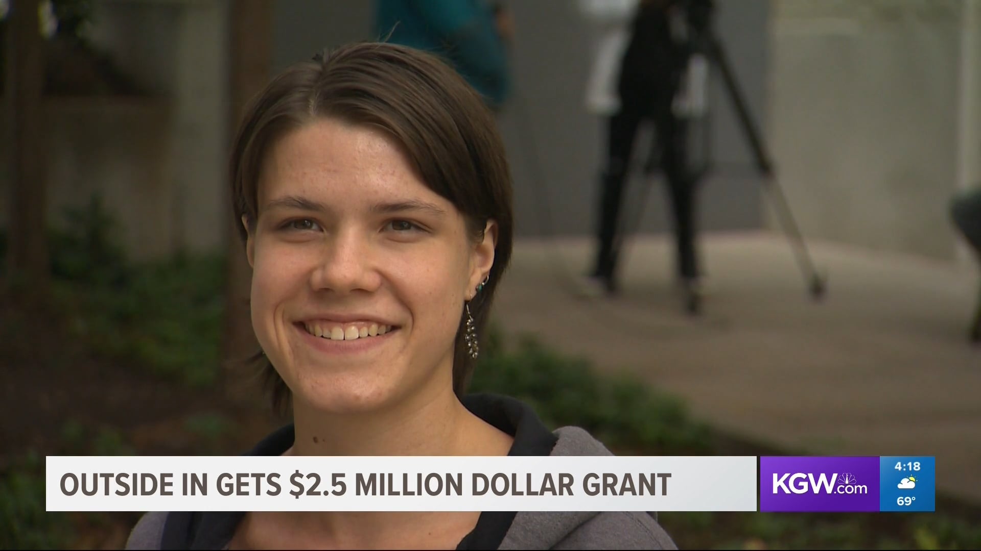 OTF Peer Mentor Makayla Caldwell Featured in KGW Segment on Outside In