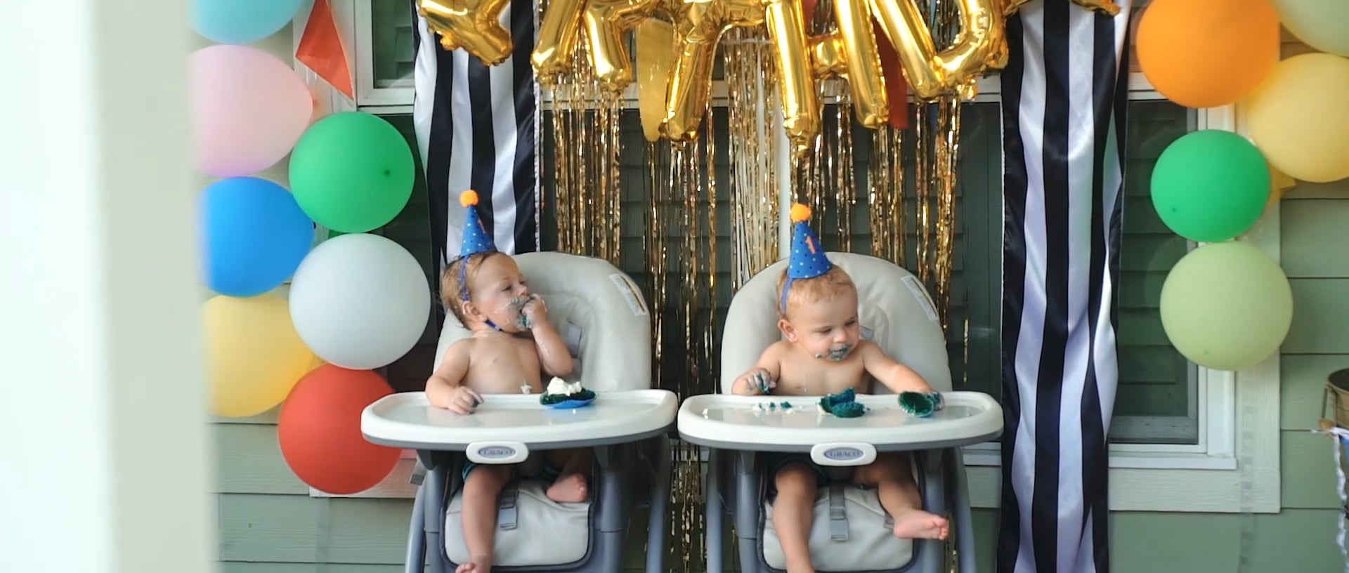 Video thumbnail for Twins First Birthday Party | Cooper & Nixon
