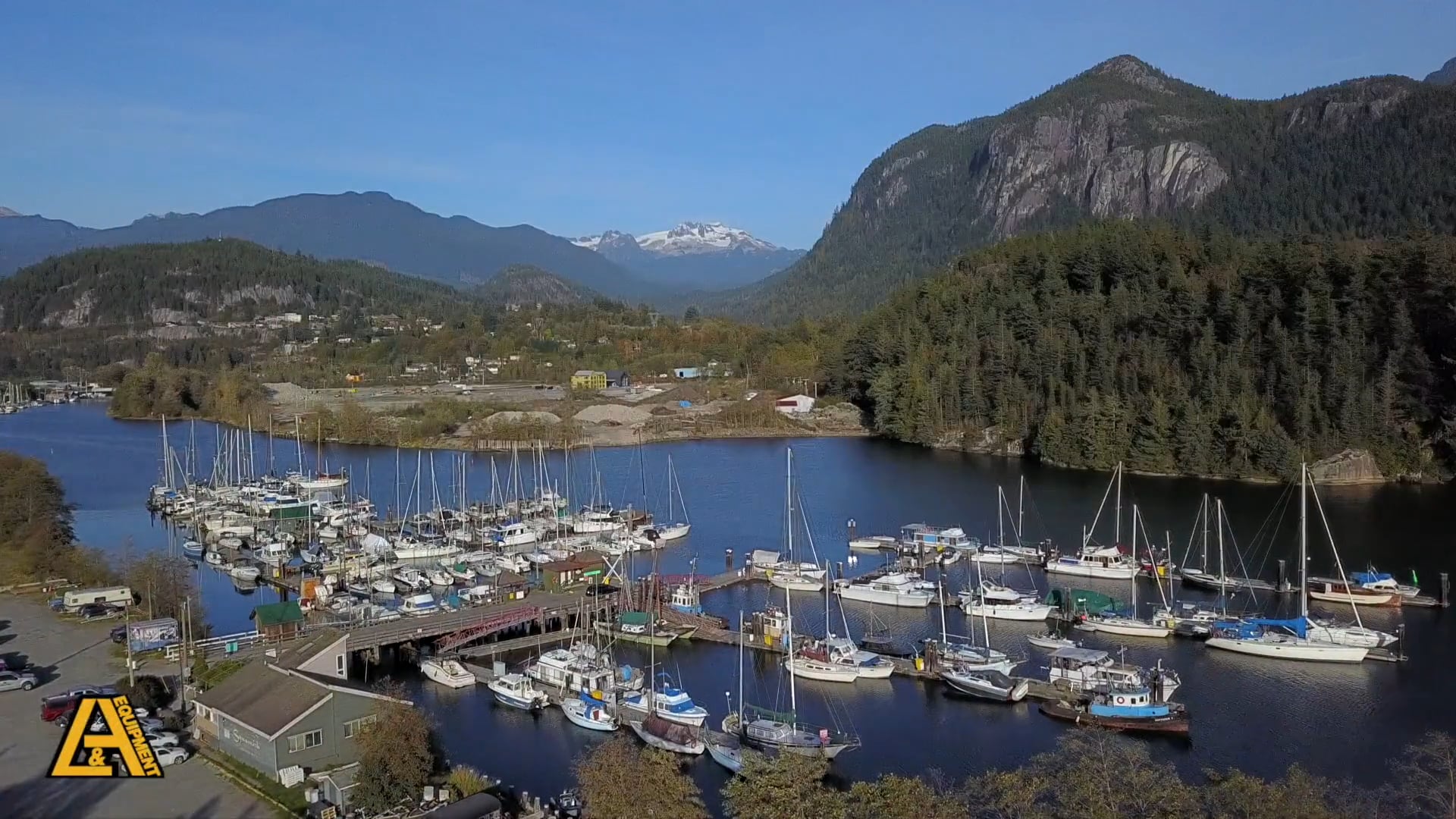 Squamish River Estuary, Oceanfront, SkyRidge, Industrial Park (Ventana), Stawamus Chief, Squamish, British Columbia