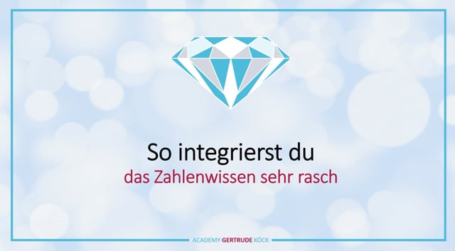 So integrierst du das Zahlenwissen sehr rasch