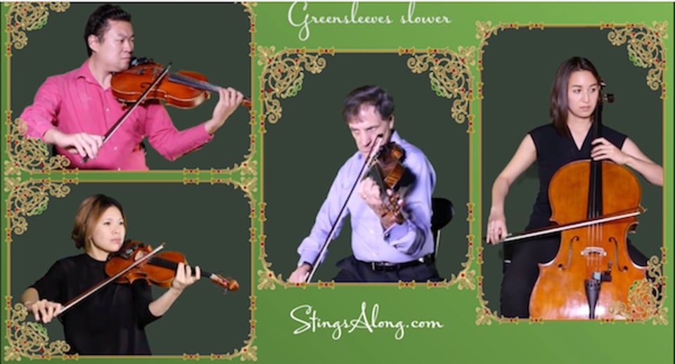 Strings Along Intermediate violin play along Promo