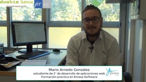 Nuestra experiancia en la FP Dual - Mario Arnedo Gonzlez - Ciclo de desarrollo de aplicaciones web - Jesuitas - prcicas Emesa