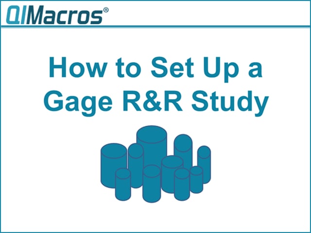 Gage R&R Study Example