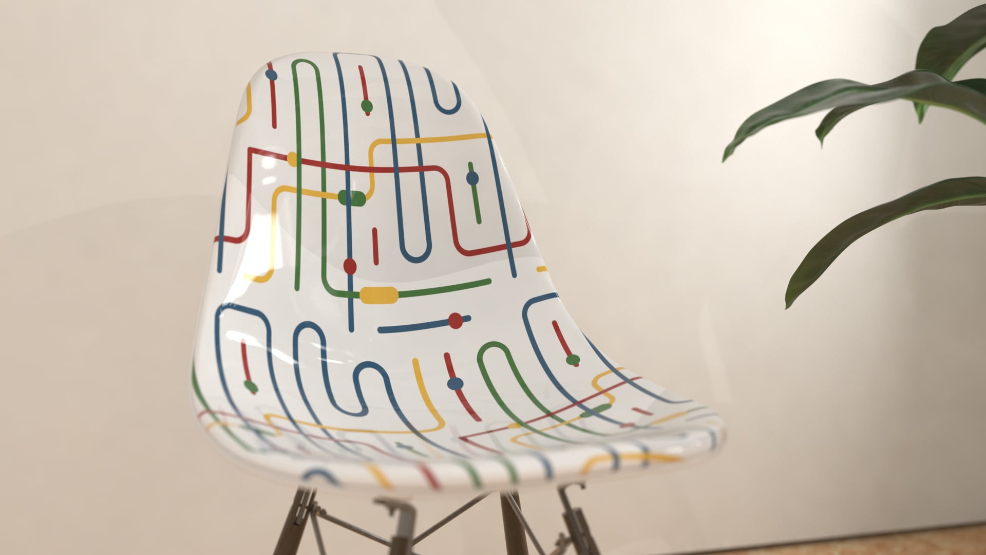 Eames x Anatex - Rollercoaster Product Render