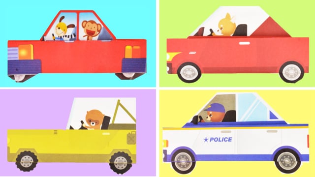 Paper Craft for Kids: Cars, Jeep, Police Car / Just for Fun