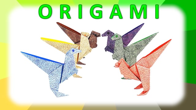 Paper Craft for Kids: Origami Dinosaur